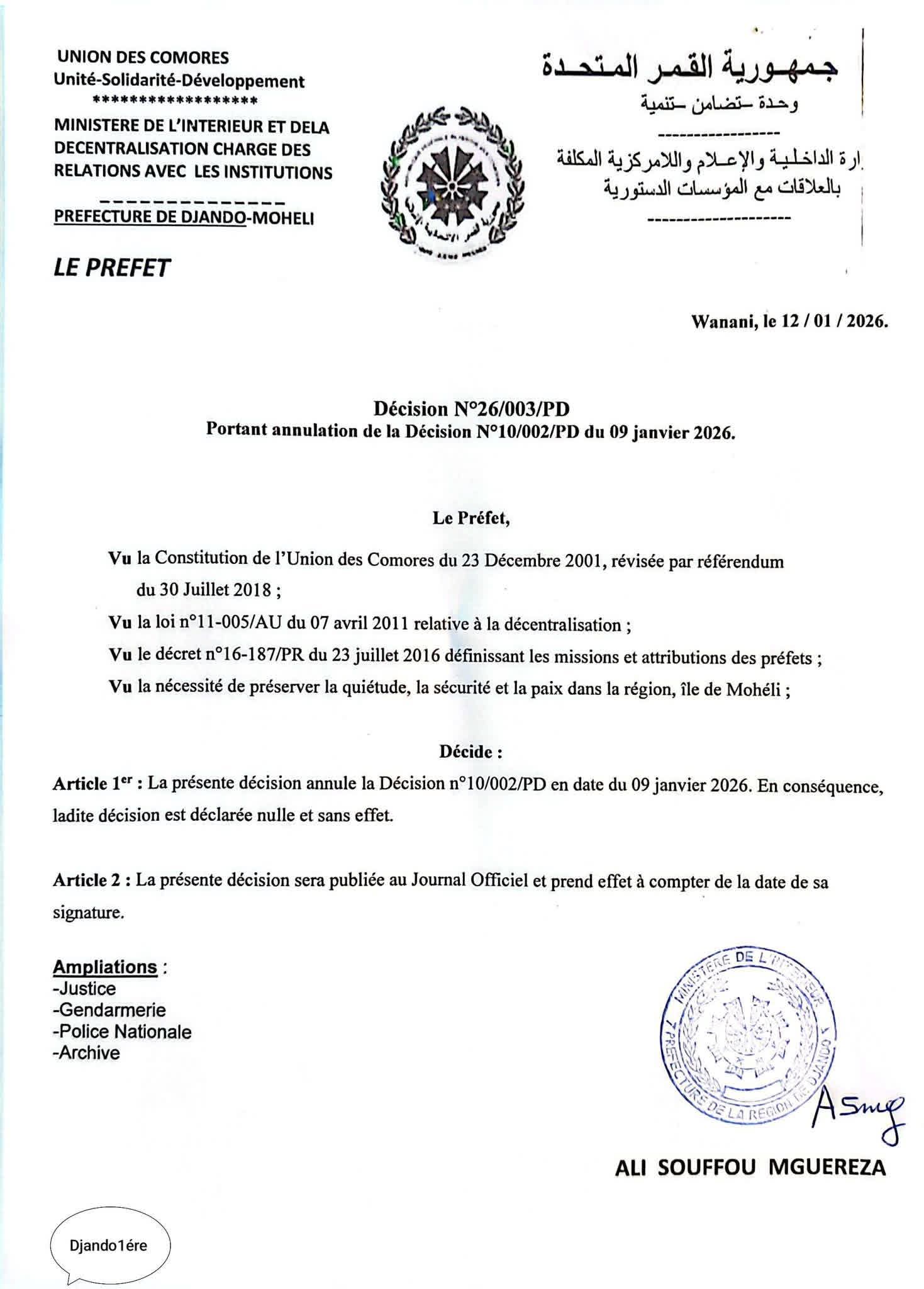 Réunions politiques à domicile